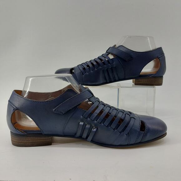 Coldwater Sandals Blue Leather Blue Twin Falls Size 8.5 M - Picture 3 of 13